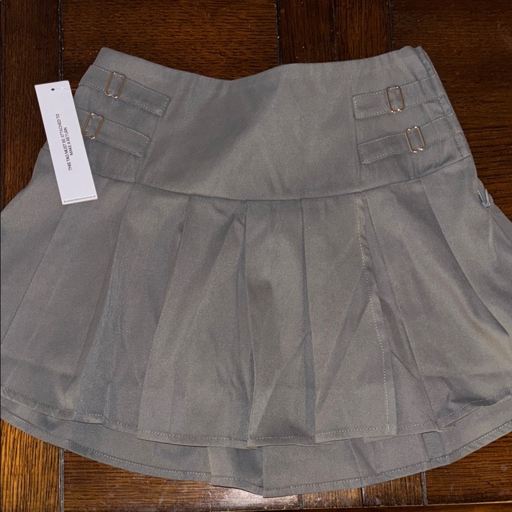 Princess Polly Gray Skater Mini Skirt